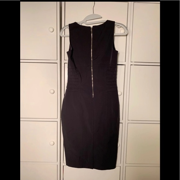 Hanui Black Dress Italy Size 4 - Picture 3 of 4
